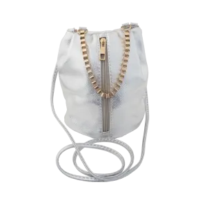 Leah Silver Pouch Bag