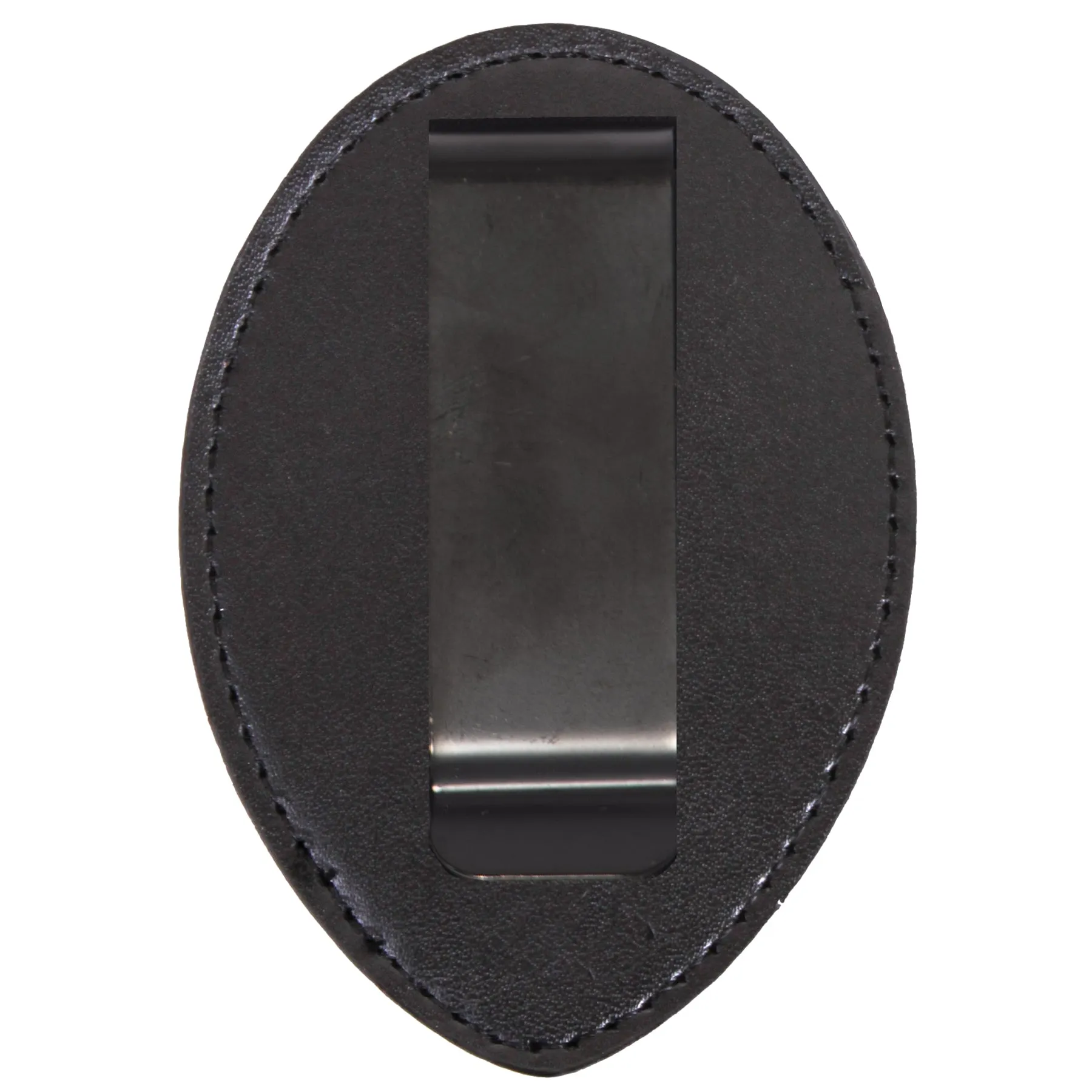 Leather Clip-On Badge Holder