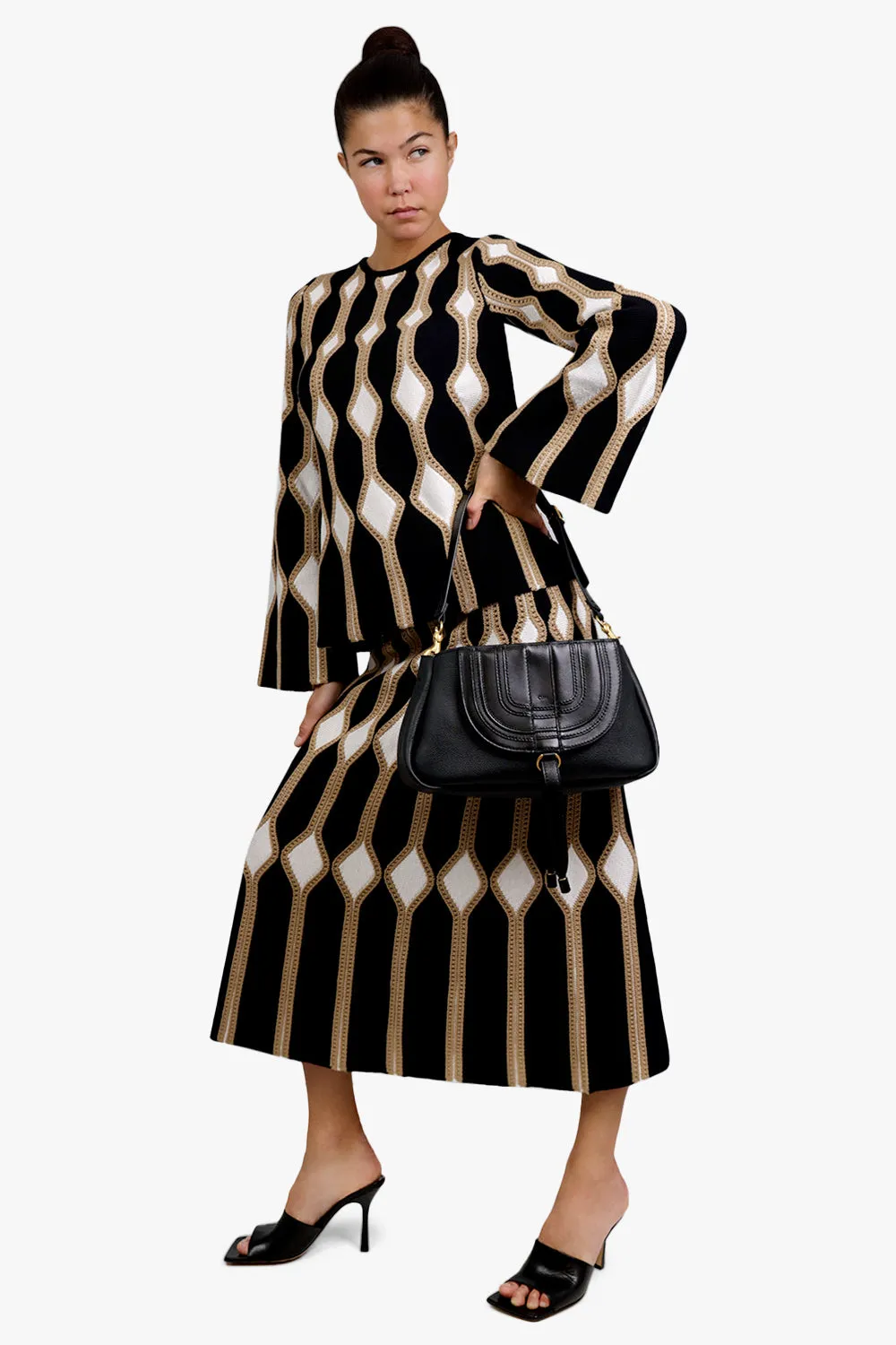 MARCIE SADDLE BAG | BLACK