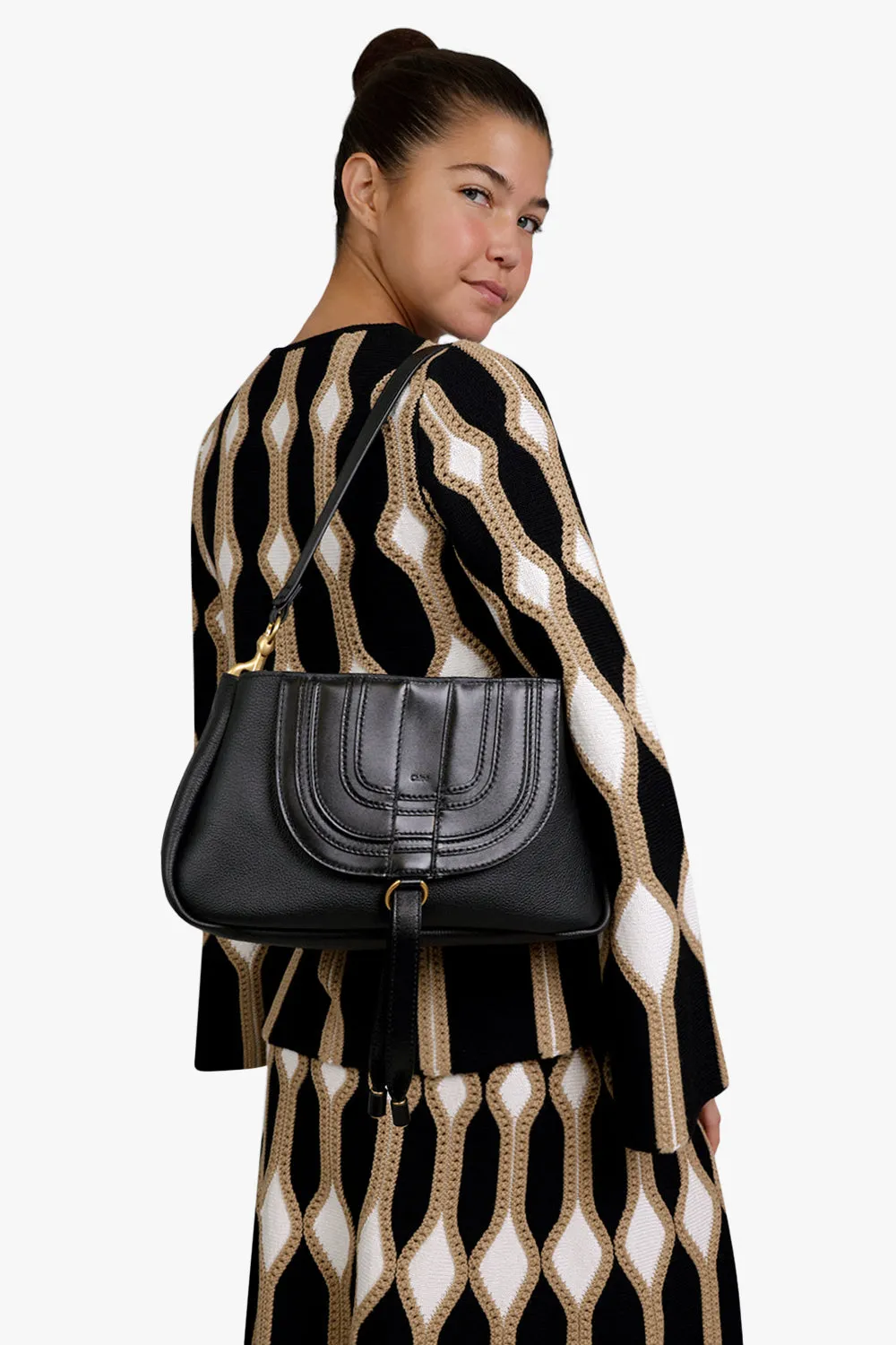 MARCIE SADDLE BAG | BLACK