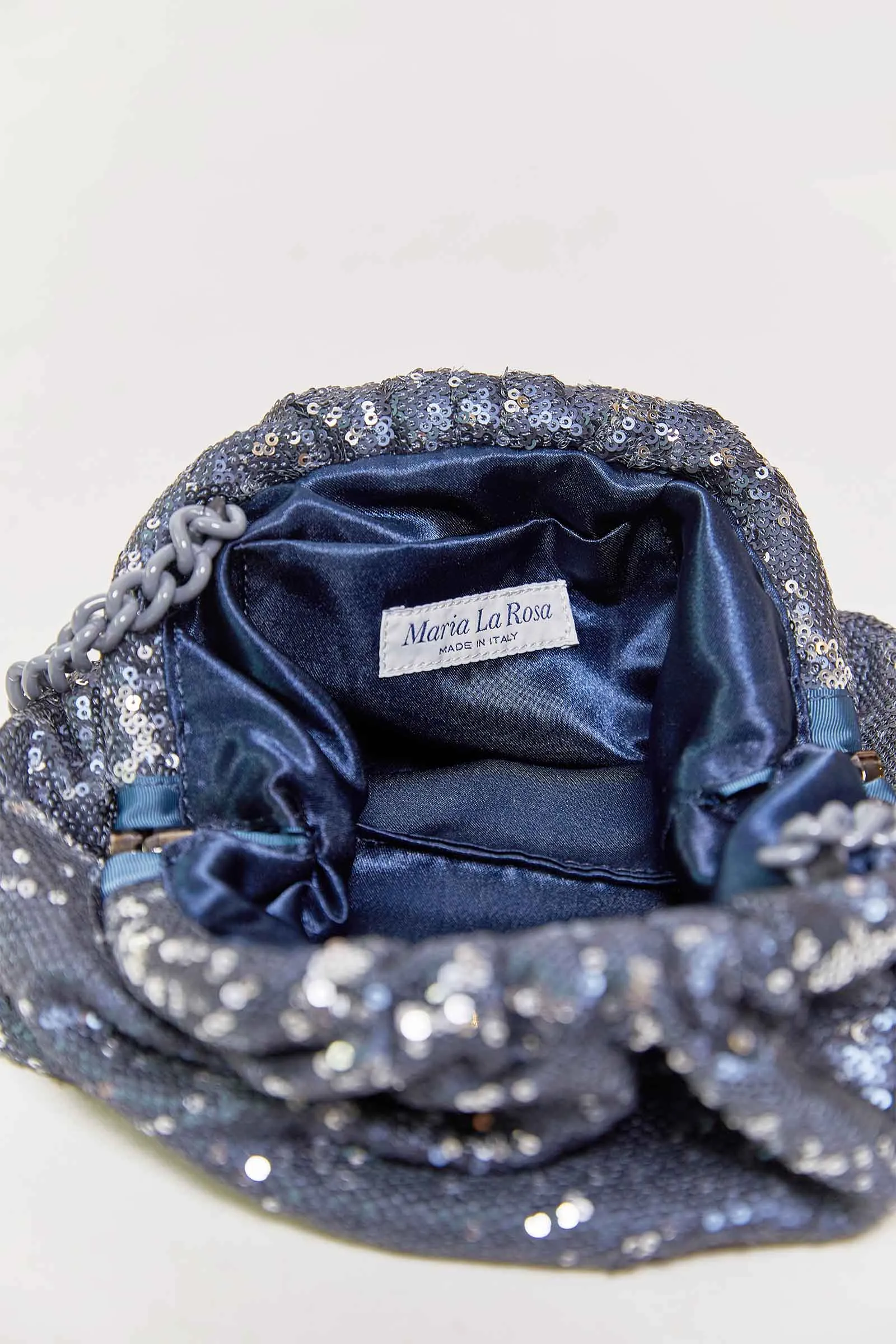 maria la rosa dark grey mini game bag