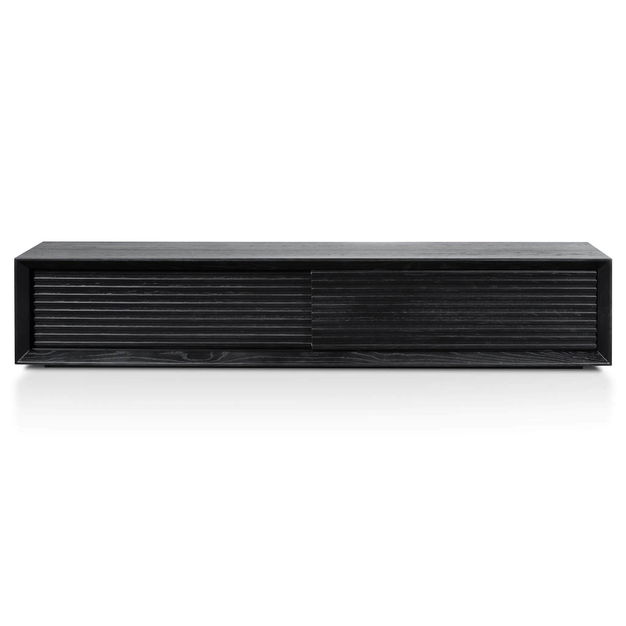 Maribel 2.3m Wooden TV Entertainment Unit - Black Oak