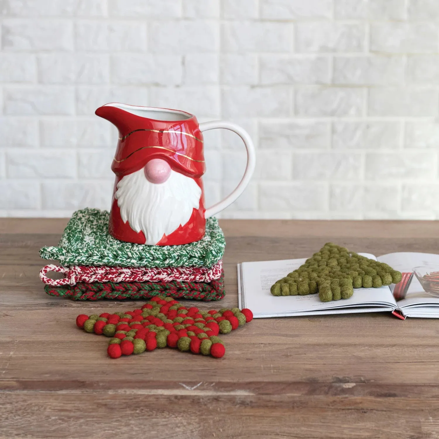 Melange Cotton Crocheted Pot Holder