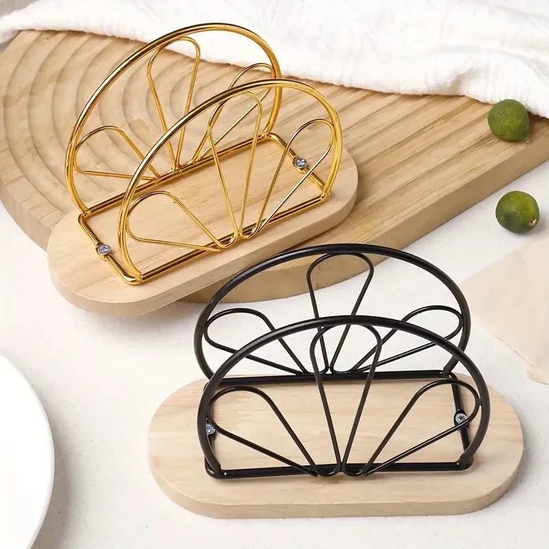 Metallic Napkins & Tissue Holder-5655Flower(SA2405-99)