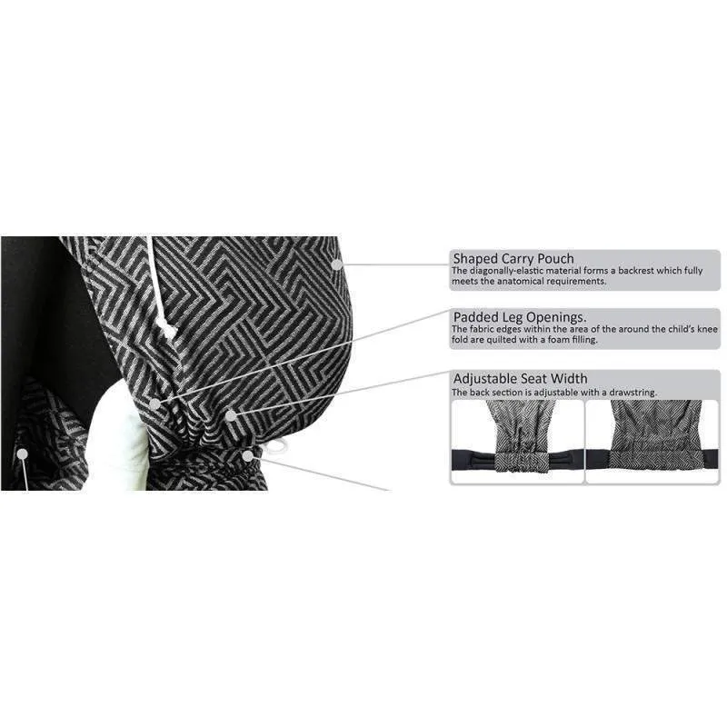 Metro Monochrome DidyKlick Half Buckle by Didymos