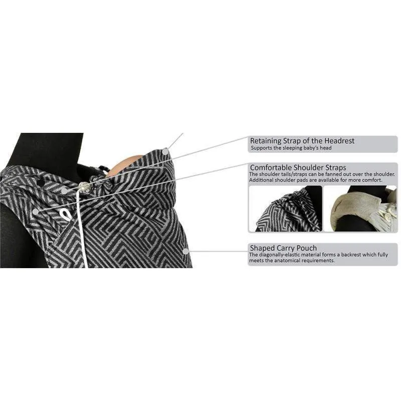 Metro Monochrome DidyKlick Half Buckle by Didymos