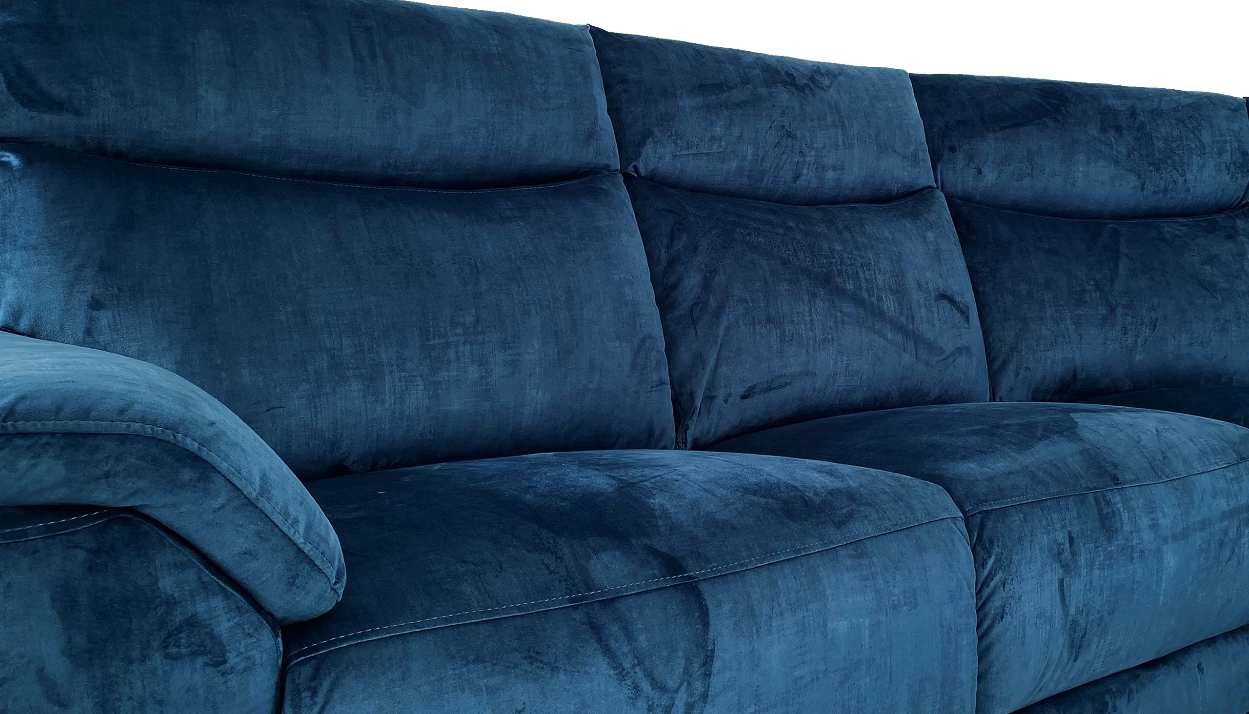 Micah Power Recliner Velvet Armchair With Powered Headrests