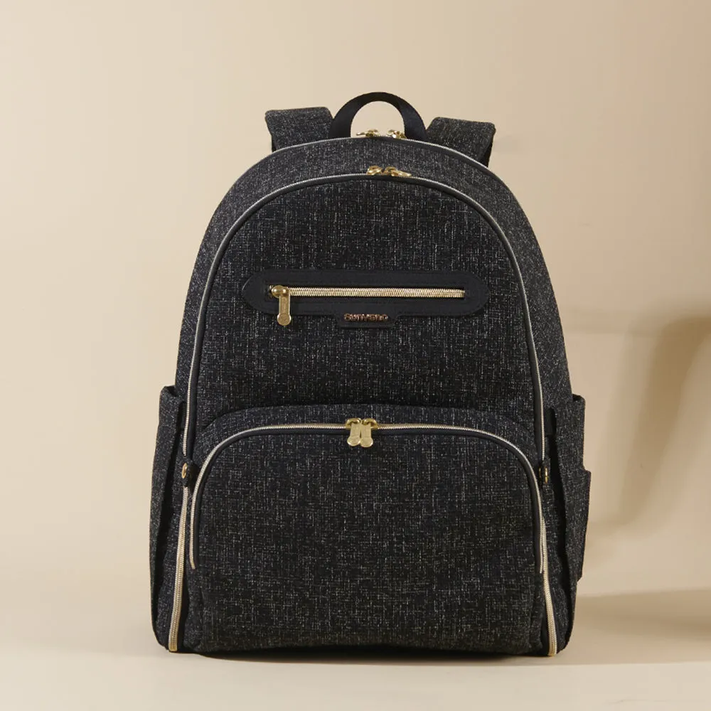 Midnight Foldable Backpack/Diaper Bag