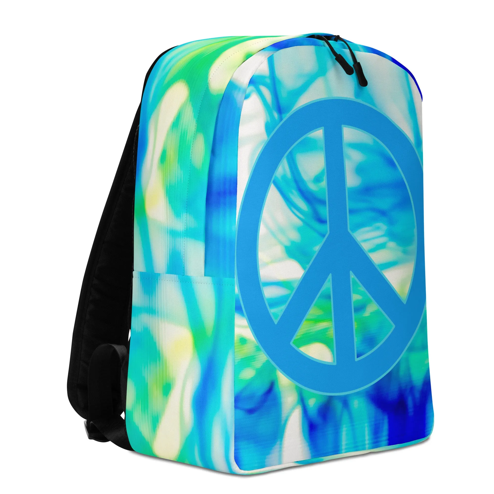 Minimalist Backpack Tie Dye Peace Sign