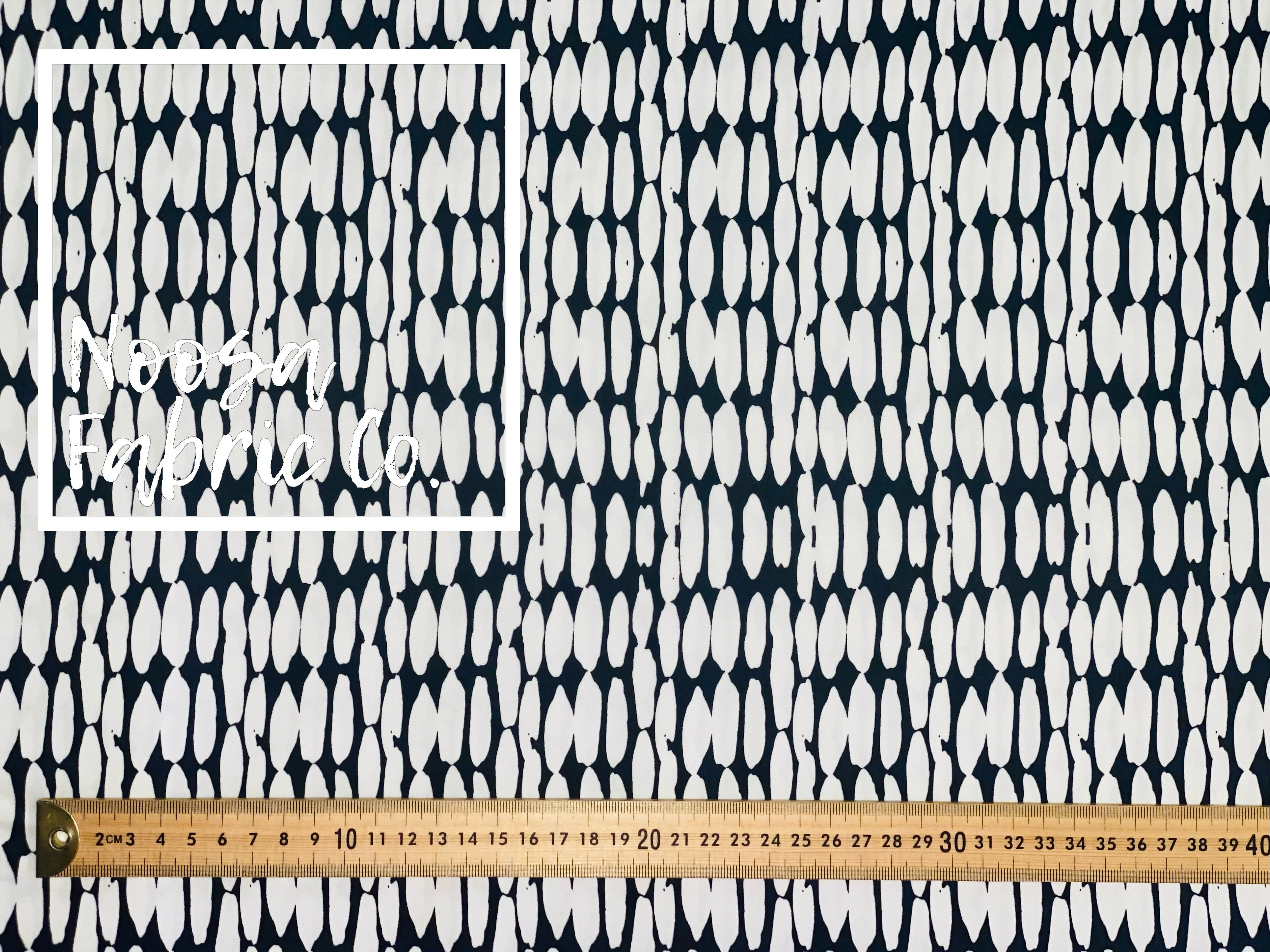 Mischa ‘Ink’ Woven Digital Print Fabric