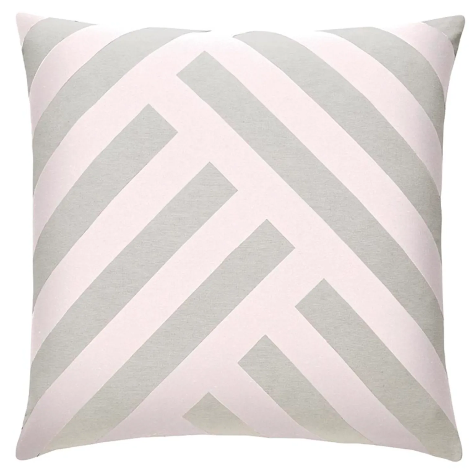 Monochrome European Pillow Case in Blush