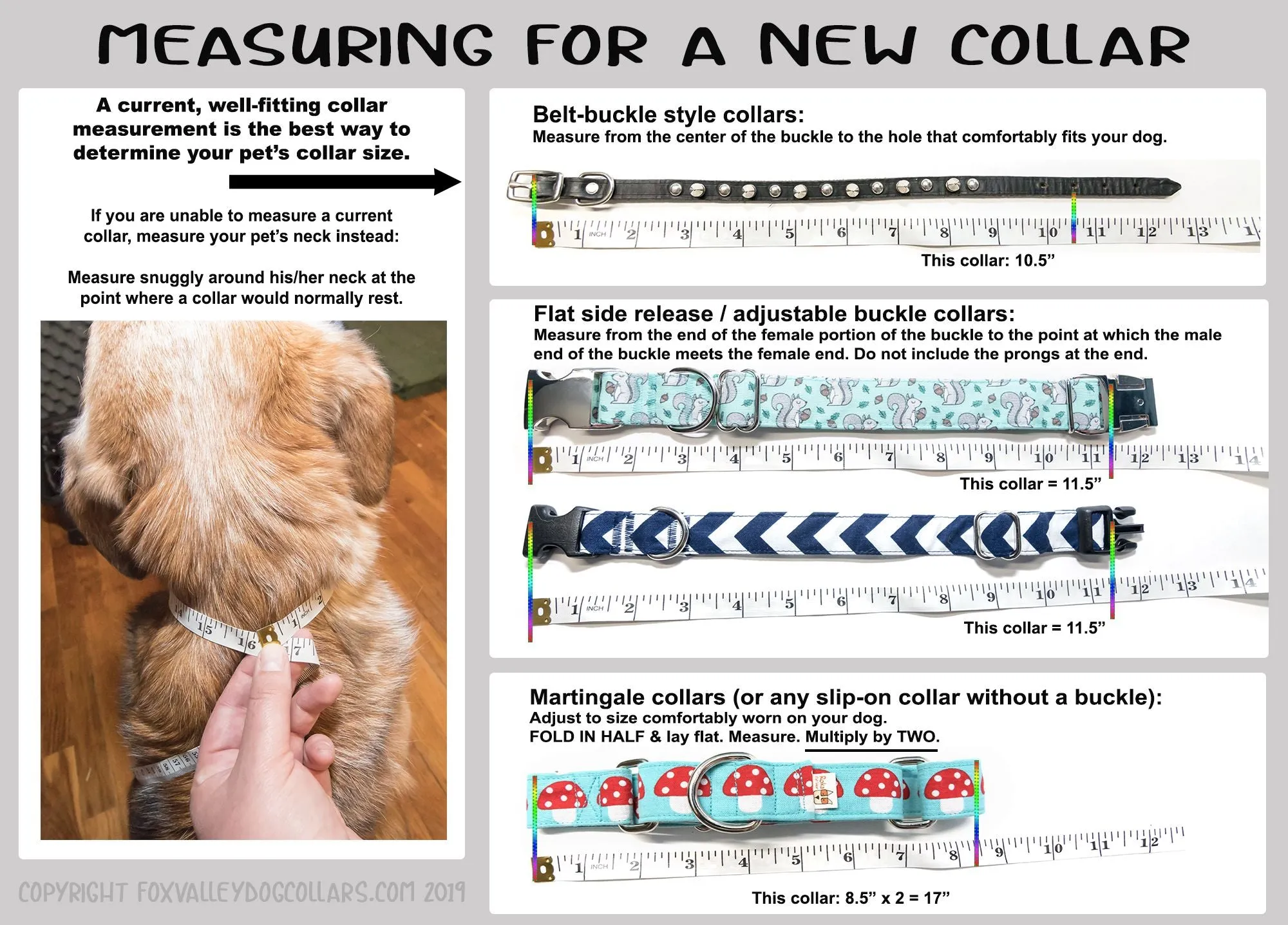 Monochrome Geometric adjustable dog collar, small