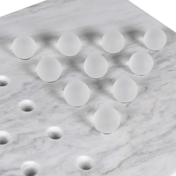 Monochrome Marble Chinese Checkers