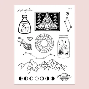 Monochrome Stickers 250