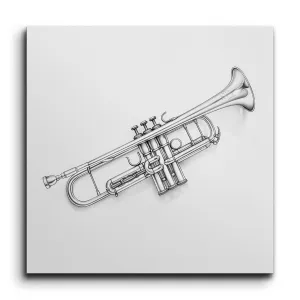 Monochrome Trumpet Elegance