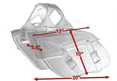 Motorcycle Saddle Bag Zip Off