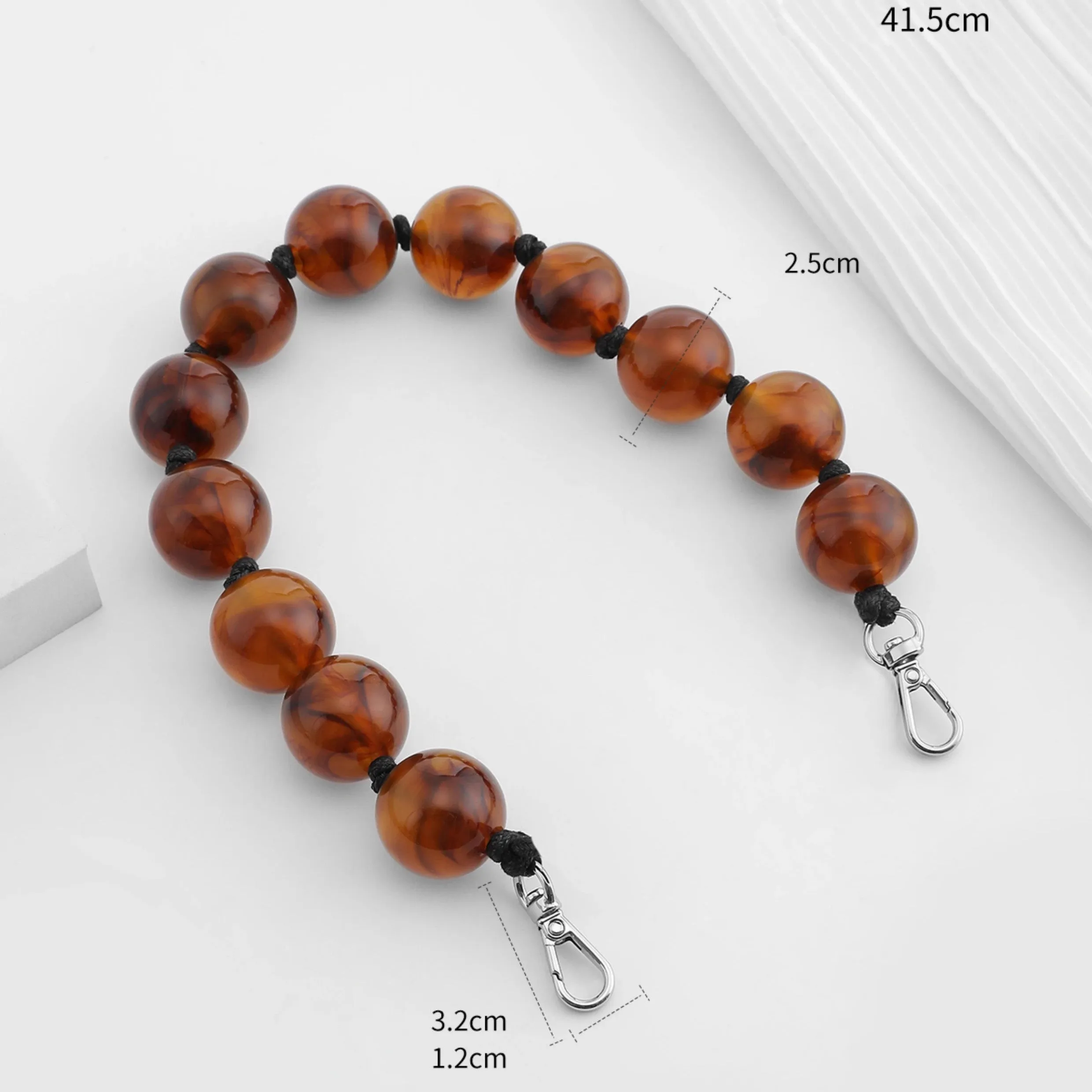 New Chinese-style Beaded Handbag Chain 2025 New Unique Design Crossbody Decorative Chain Accessory
