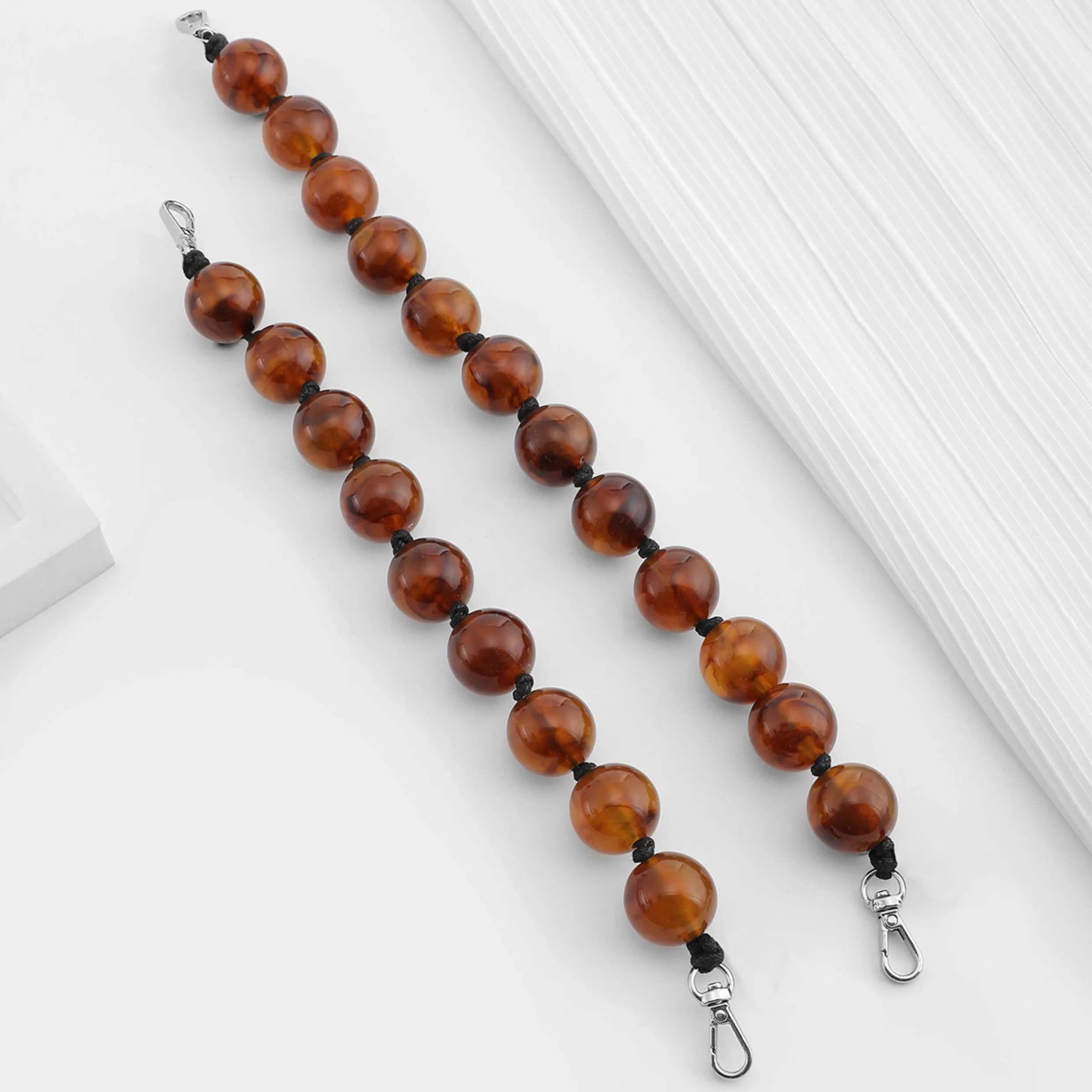 New Chinese-style Beaded Handbag Chain 2025 New Unique Design Crossbody Decorative Chain Accessory