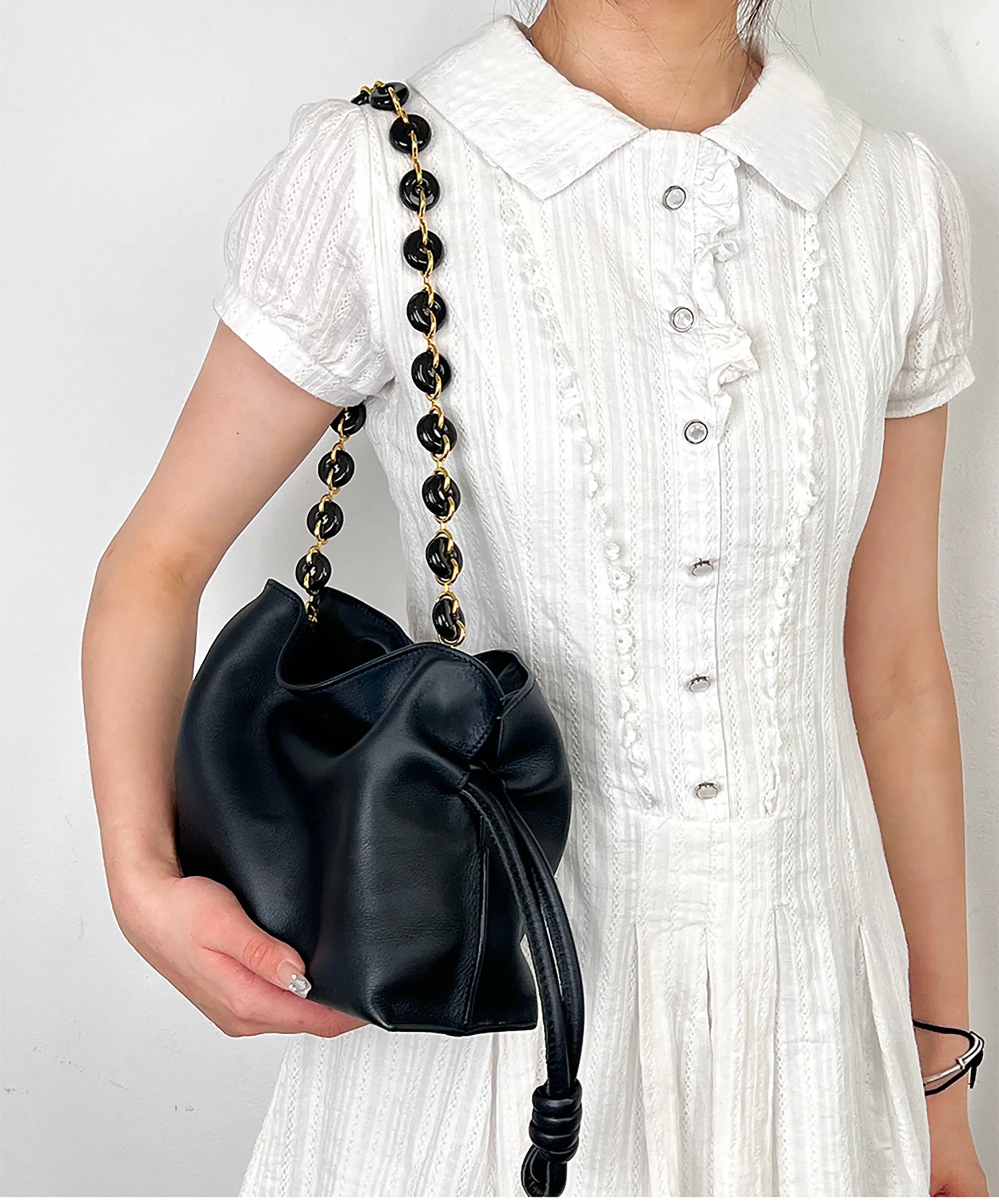 New Donut Chain Accessories for Flamenco Bag, Acrylic Chain Replacement Strap