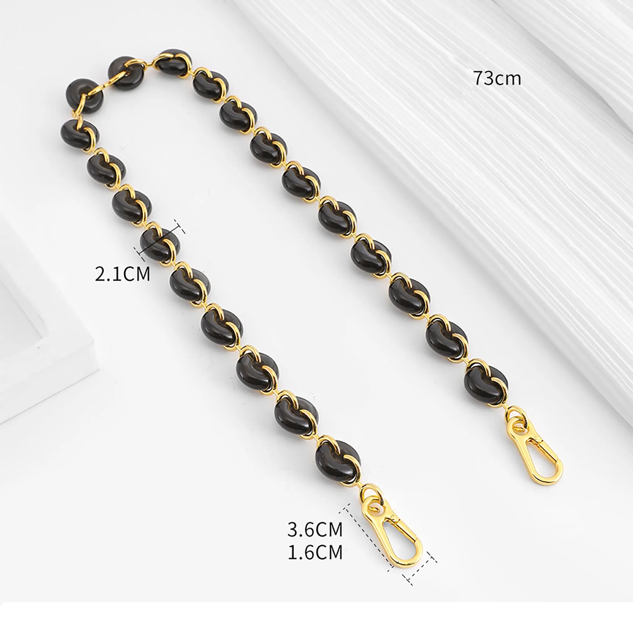 New Donut Chain Accessories for Flamenco Bag, Acrylic Chain Replacement Strap
