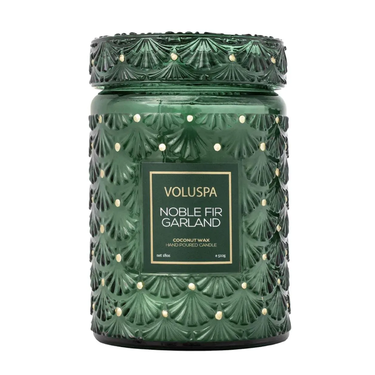 Noble Fir Garland 100hr Candle & Glass Lid