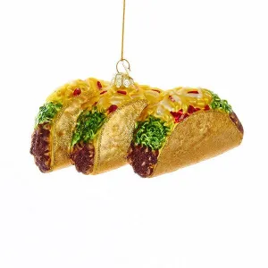 Noble gems Glass Taco Ornament