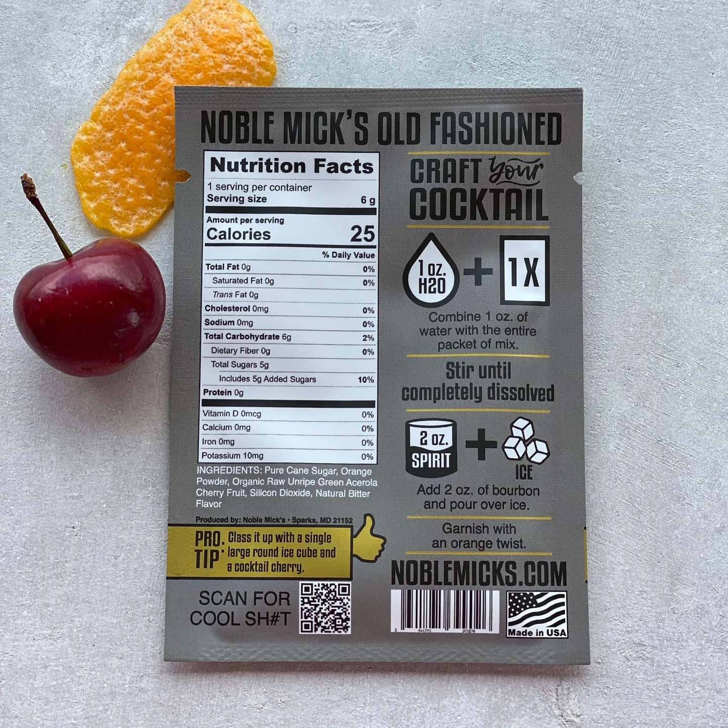 NOBLE MICK'S Single Serve Craft Cocktails