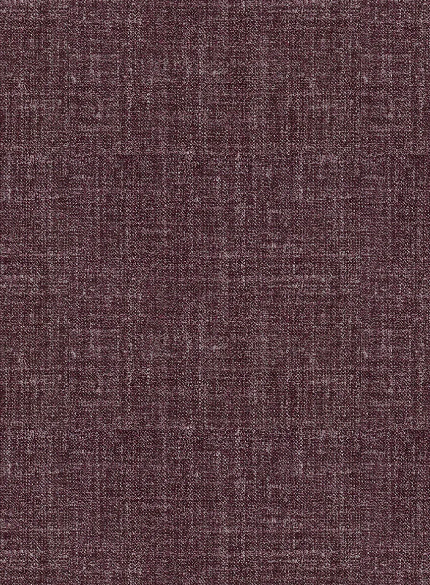 Noble Purple Wool Silk Linen Pants