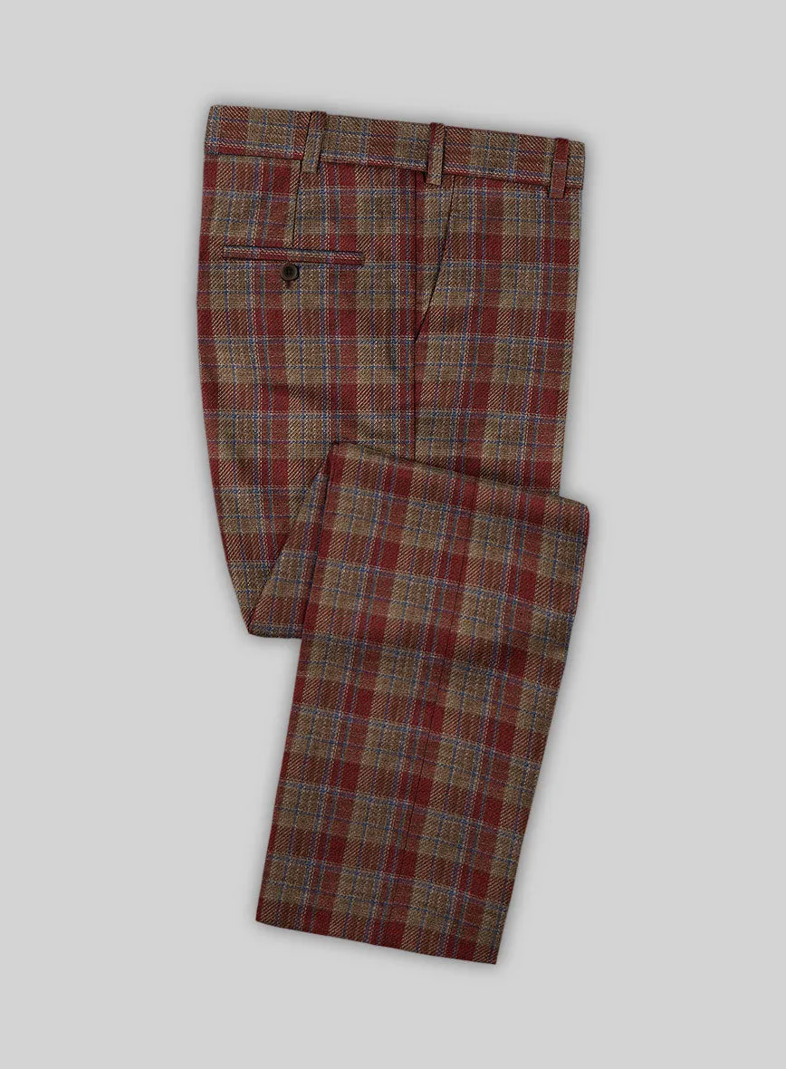 Noble Rafaela Check Wool Silk Linen Suit
