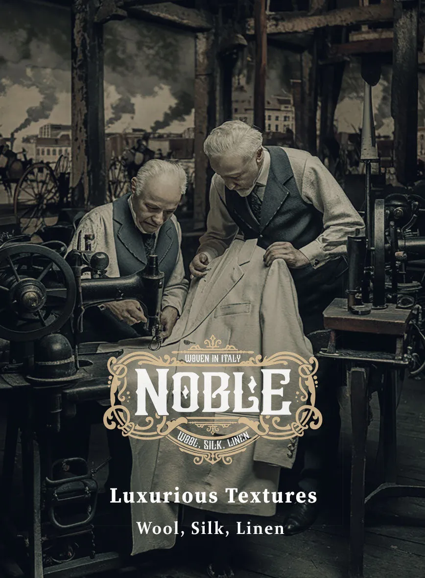 Noble Rafaela Check Wool Silk Linen Suit