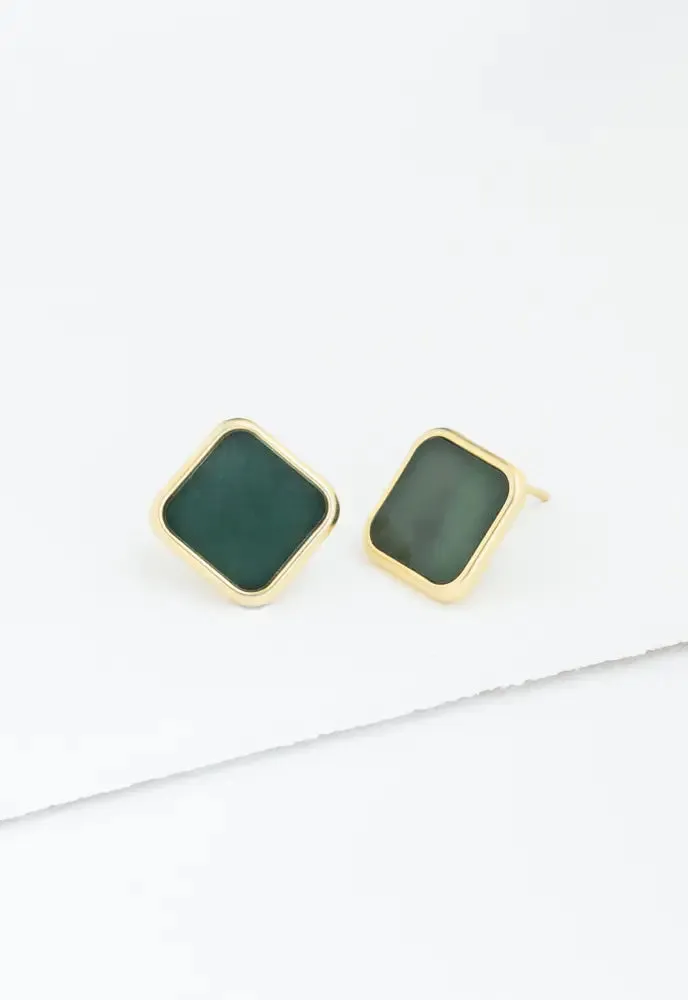 Noble Studs in Evergreen