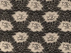 NYLON FLORAL "ANGEL" NON-STRETCHED LACE KNIT<br><h6>3-SAND<br>LACE9-SL</h6>