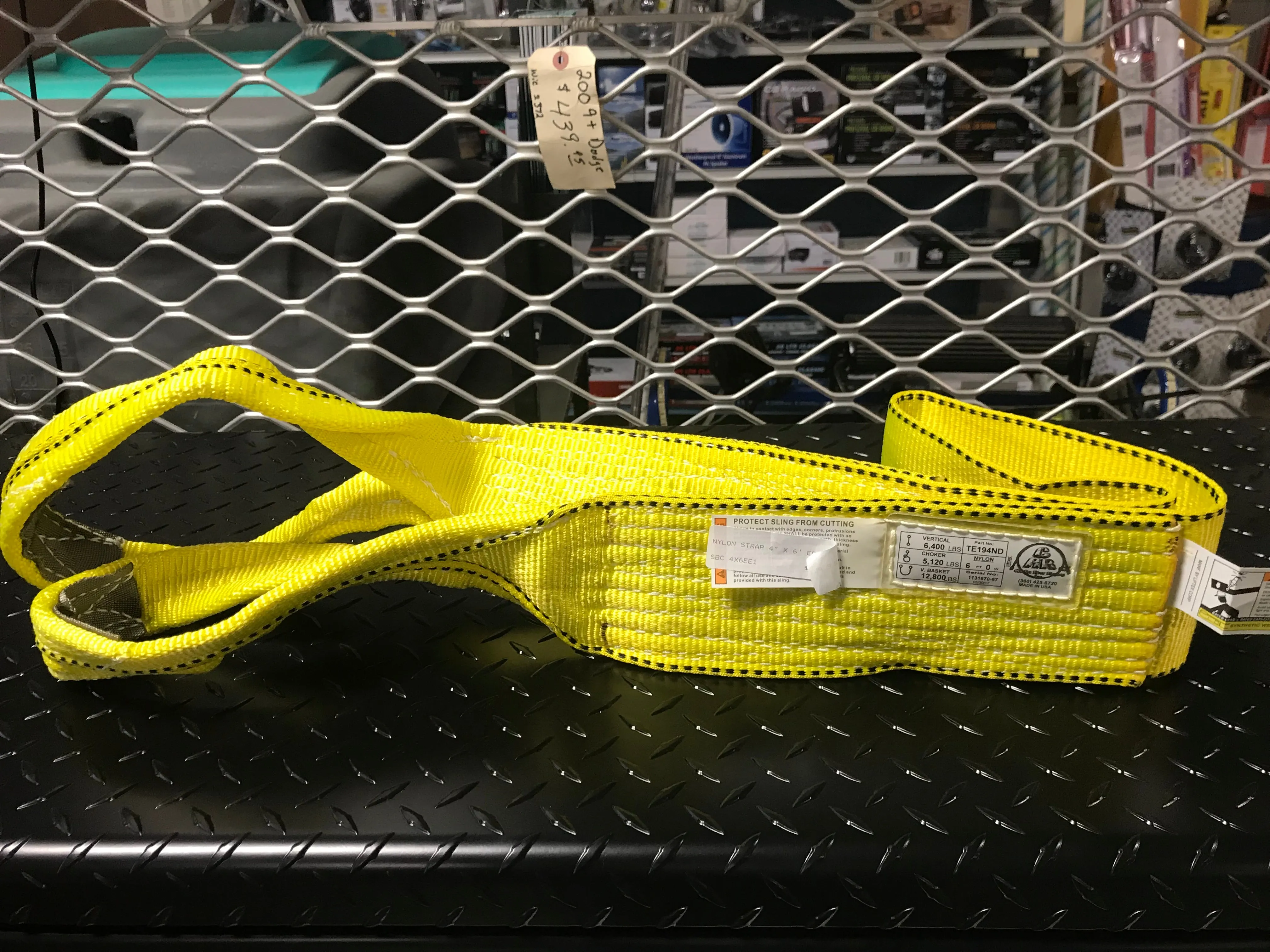 Nylon Web Strap Sling 4" (2 Ply)