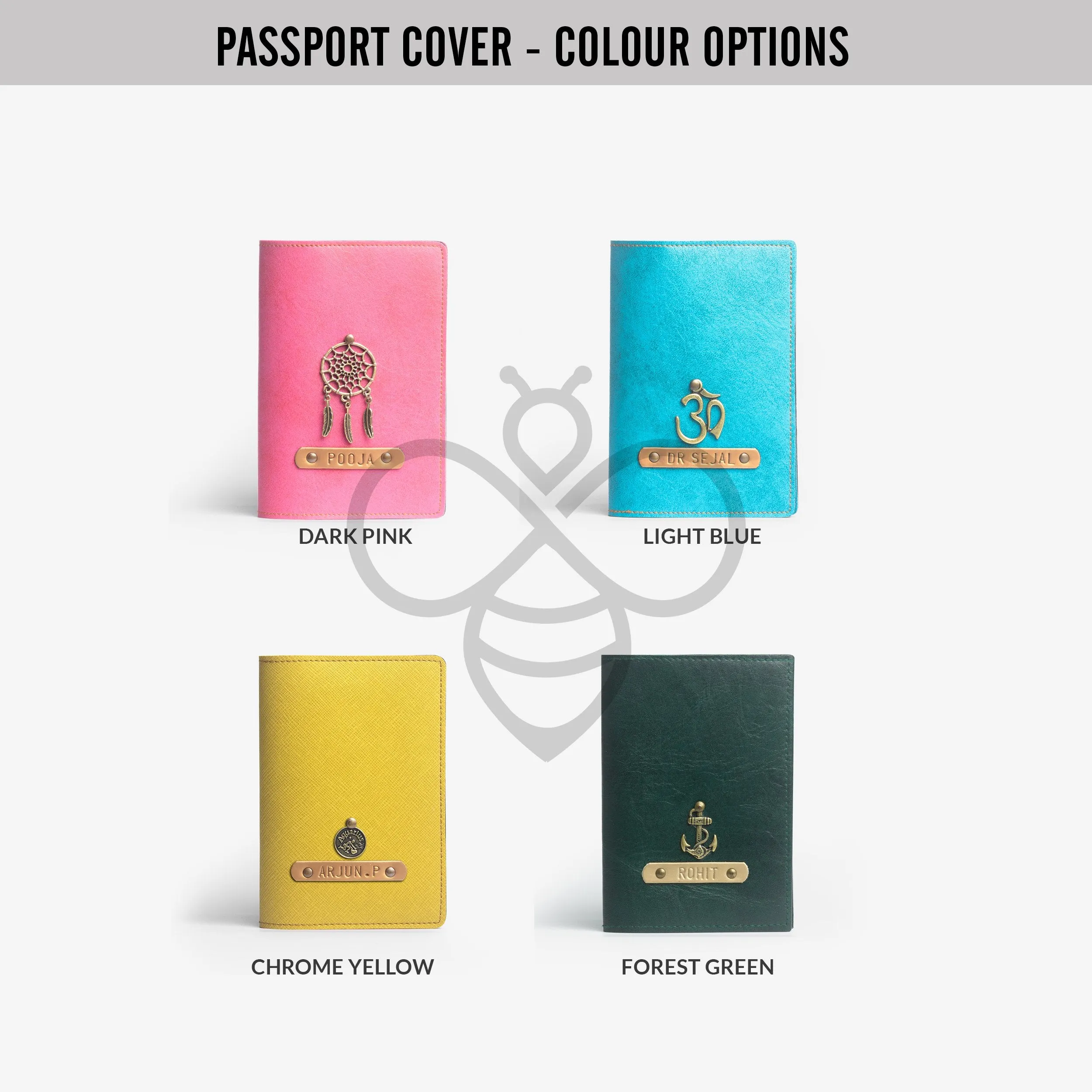 Personalized Couple Passport Cover