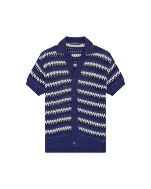 Pinto Crochet Shirt SS - Dusk