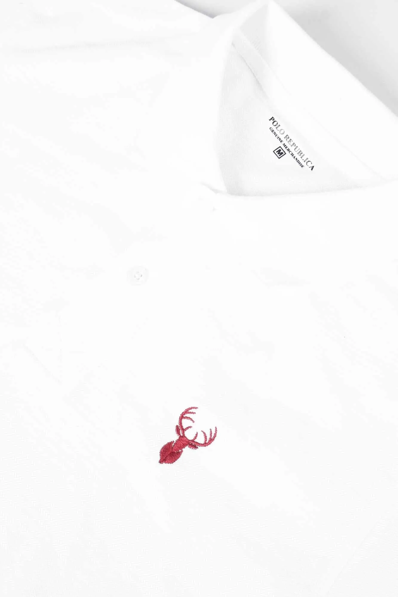 Polo Republica Men's Noble Deer Embroidered Short Sleeve Polo Shirt