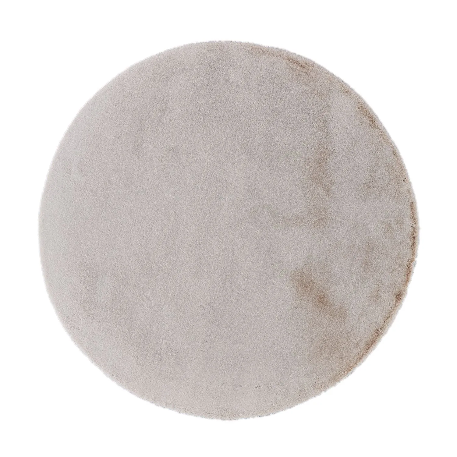 Pony Polyester 180cm Round Rug - Cream