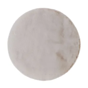 Pony Polyester 180cm Round Rug - Cream