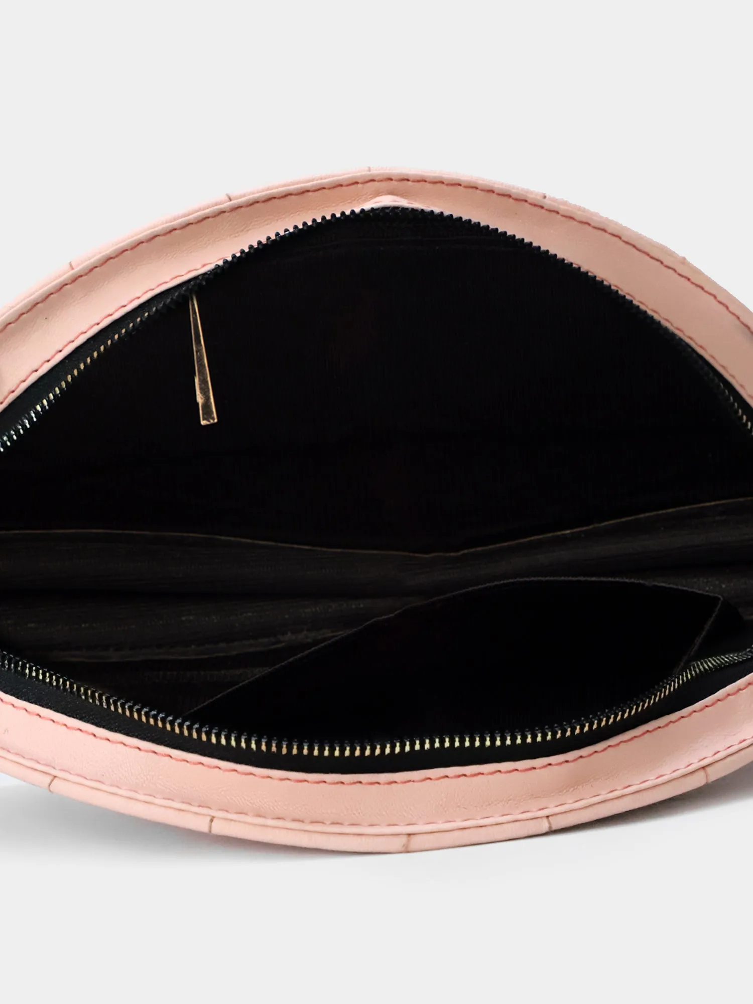 Powder Pink & Rosegold Plain Fan Bag | Modern Myth