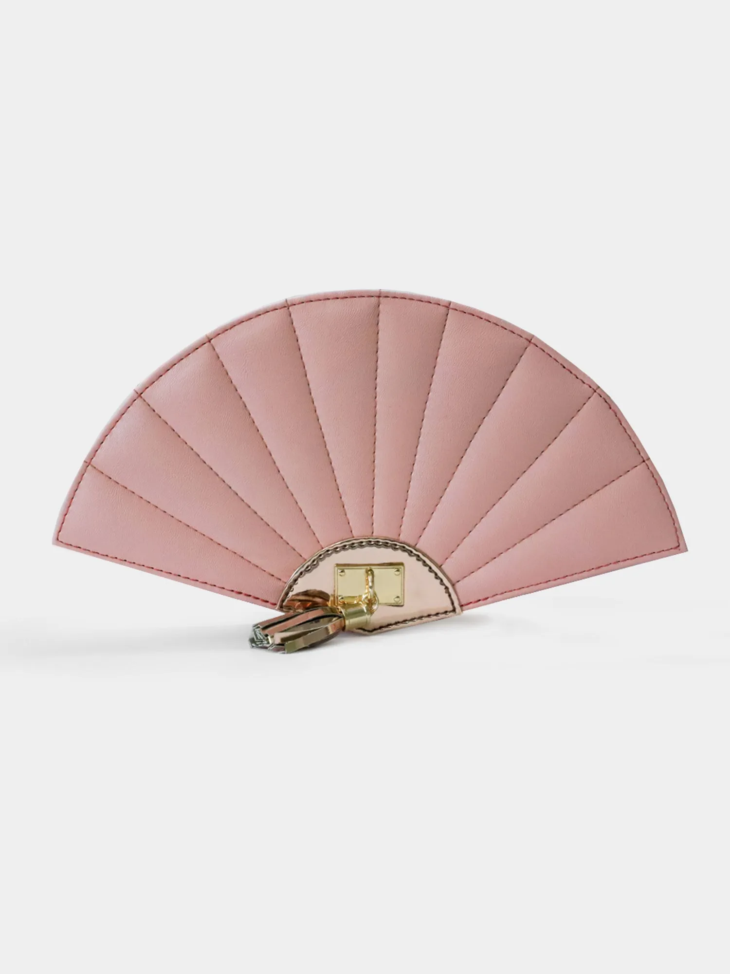 Powder Pink & Rosegold Plain Fan Bag | Modern Myth