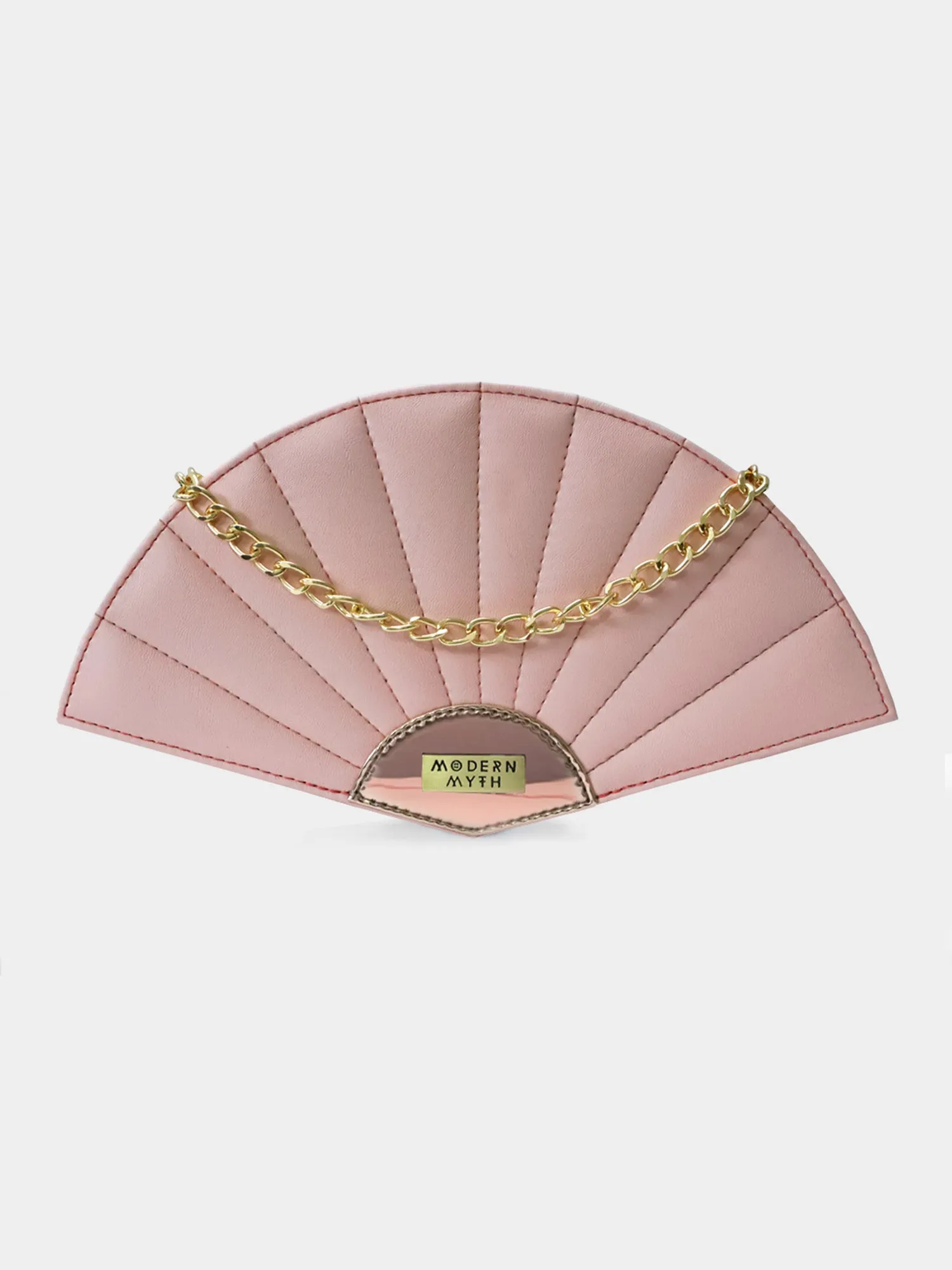 Powder Pink & Rosegold Plain Fan Bag | Modern Myth