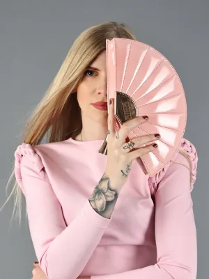Powder Pink & Rosegold Plain Fan Bag | Modern Myth