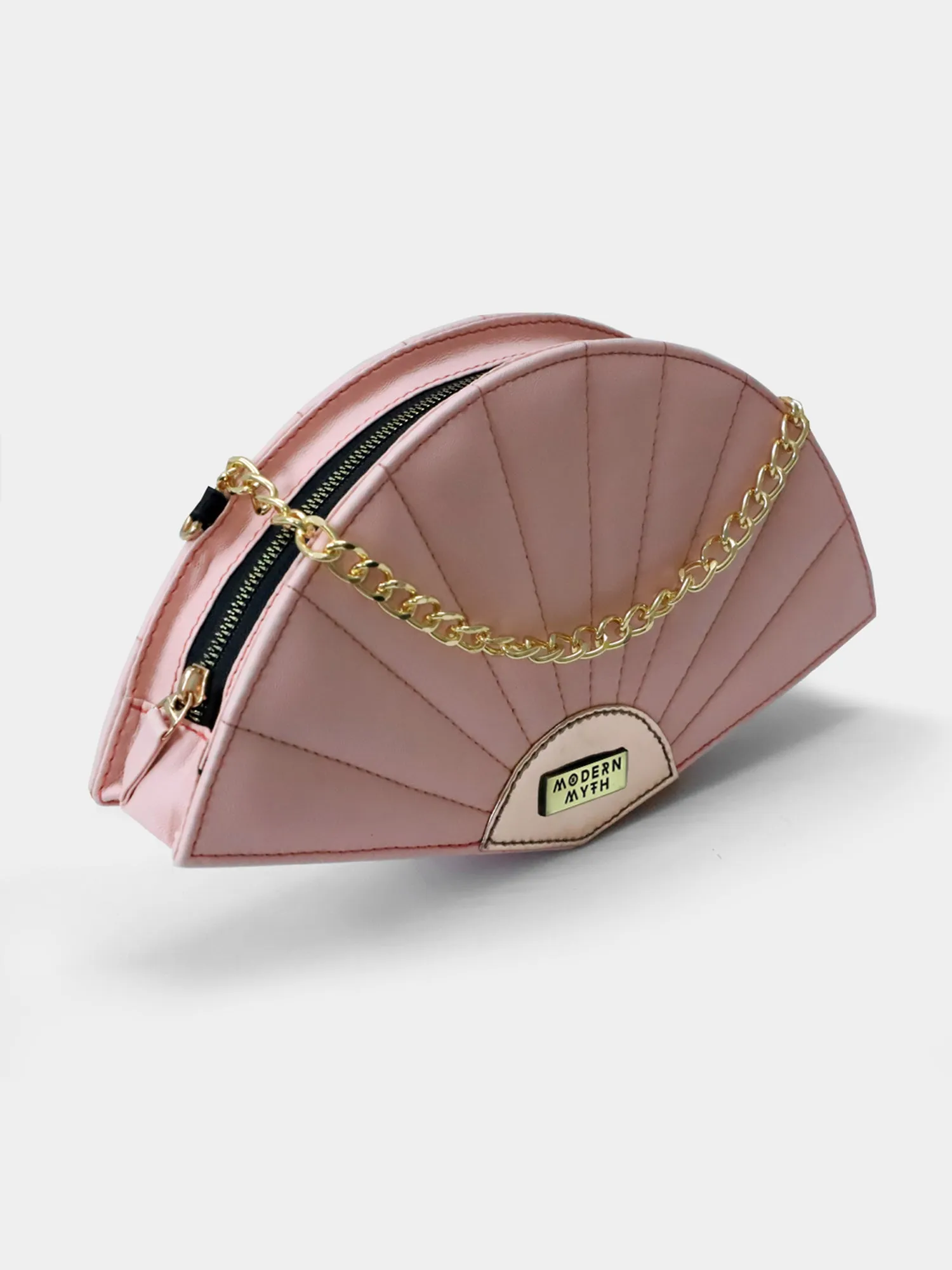 Powder Pink & Rosegold Plain Fan Bag | Modern Myth