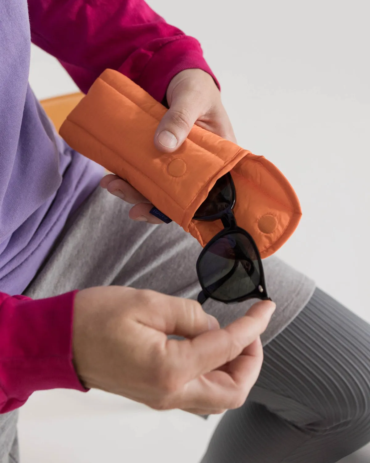 Puffy Glasses Sleeve - Nasturtium