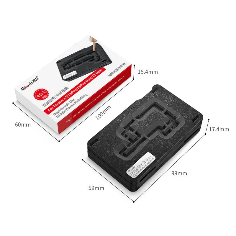 Qianli 4 in 1 Double-Side Middle Frame Reballing Platform For iPhone 13 Series Motherboard Fixture Repair Positioning Tools