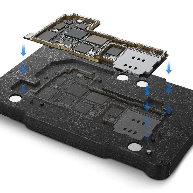 Qianli 4 in 1 Double-Side Middle Frame Reballing Platform For iPhone 13 Series Motherboard Fixture Repair Positioning Tools