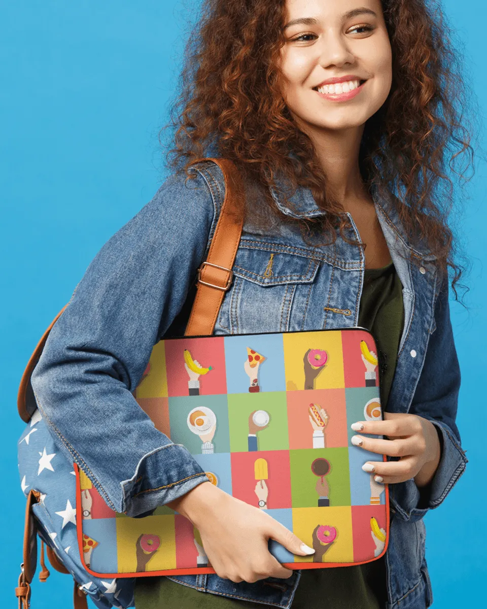 Quirky Colourful Foodie Laptop Sleeves