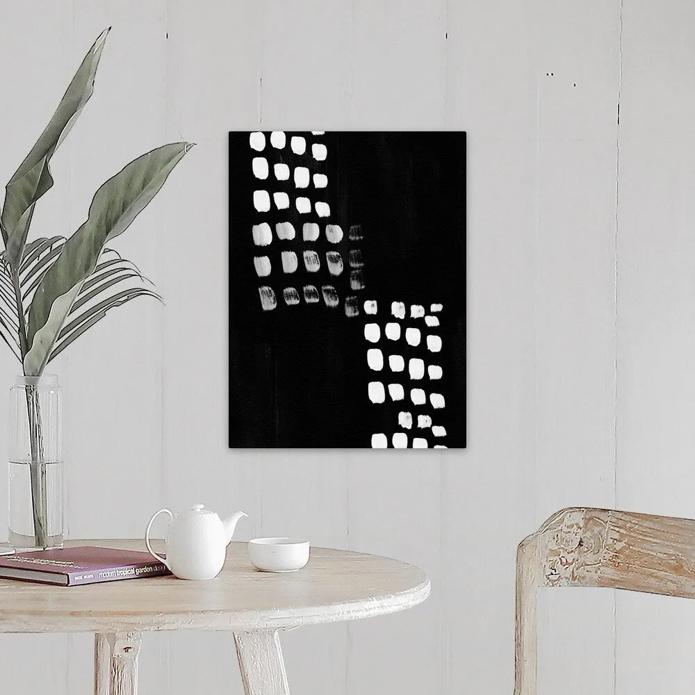 "Black and White Abstract" Canvas Wall Art