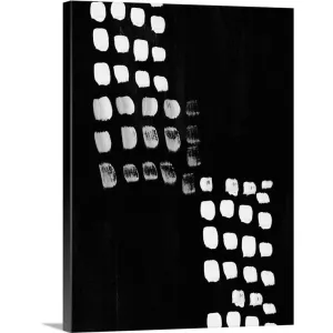 "Black and White Abstract" Canvas Wall Art