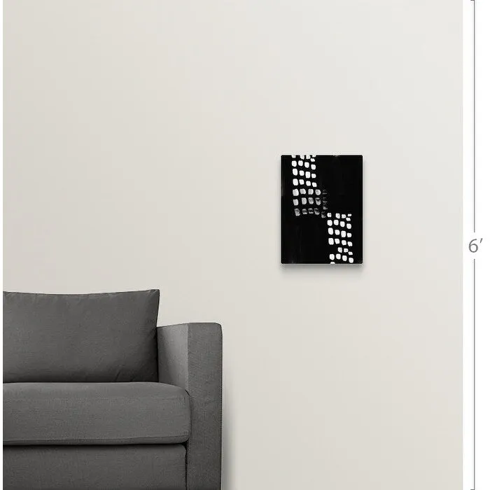 "Black and White Abstract" Canvas Wall Art
